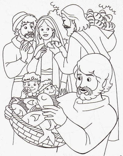 Jesús alimenta a 5000 hombres y sus familias