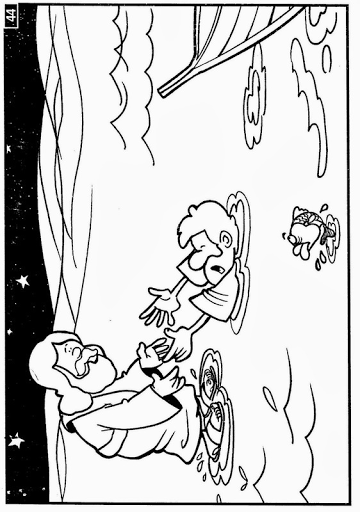Jesús Camina Sobre las Aguas