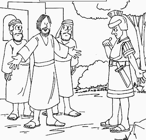 Jesús sana al criado del centurión