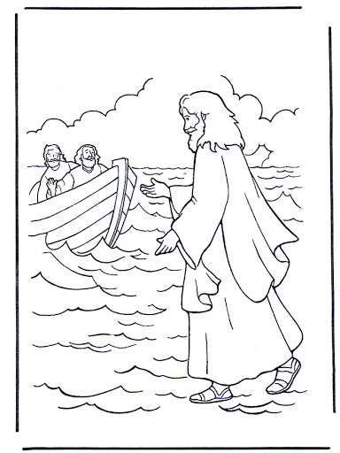 Jesús camina sobre el mar