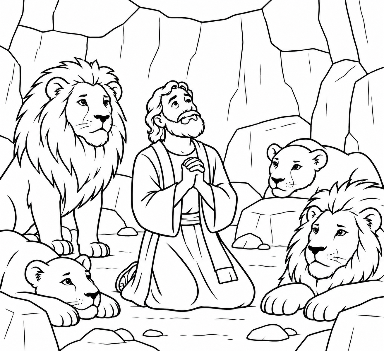 Daniel en el foso de los leones