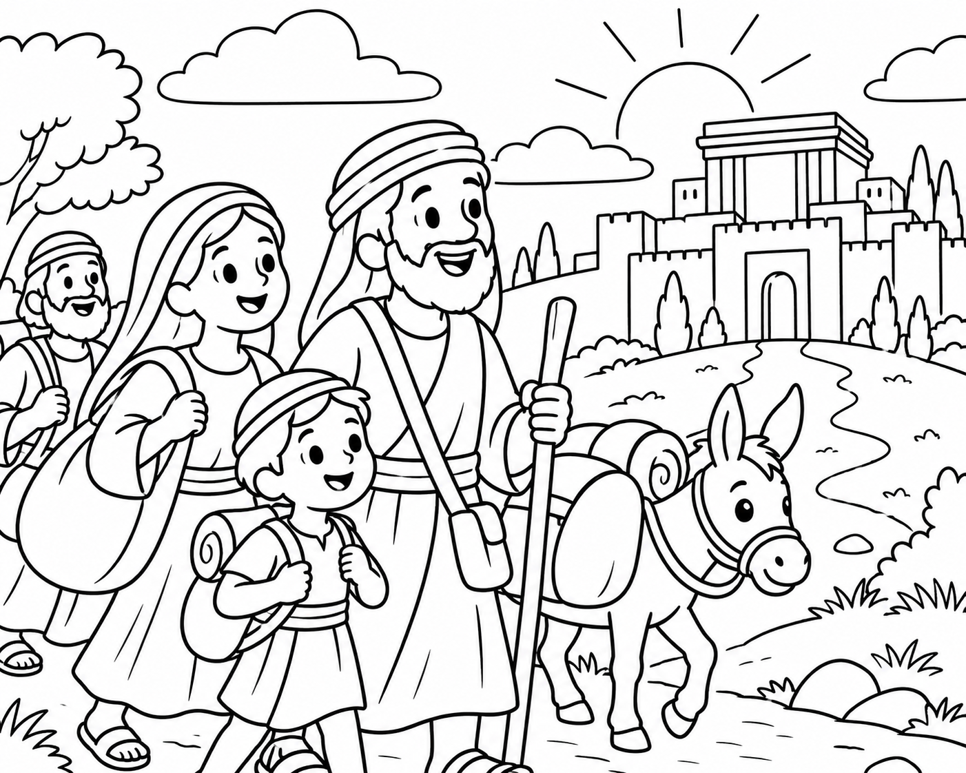 El pueblo regresa a Jerusalén